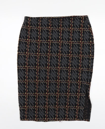 marksand Womens Multicoloured Geometric Polyester Straight & Pencil Skirt Size 14