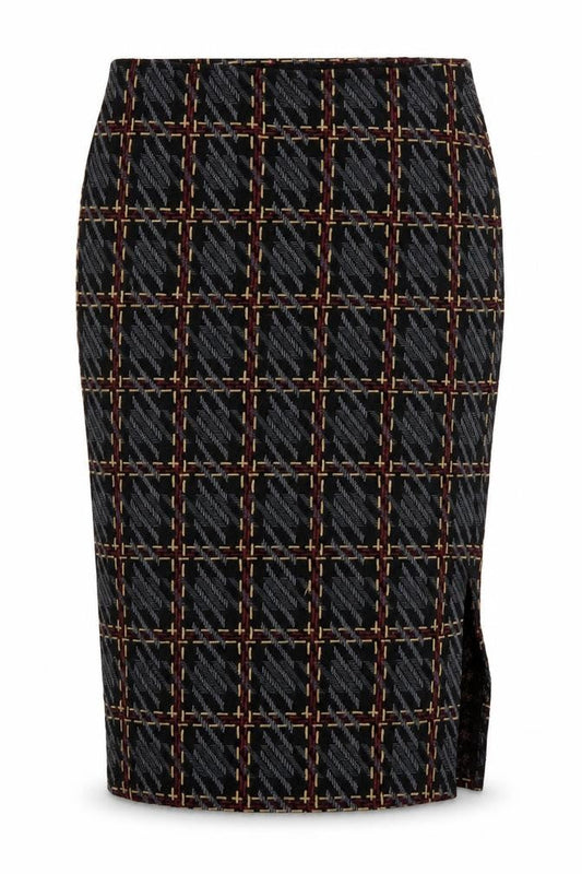 marksand Womens Multicoloured Geometric Polyester Straight & Pencil Skirt Size 14