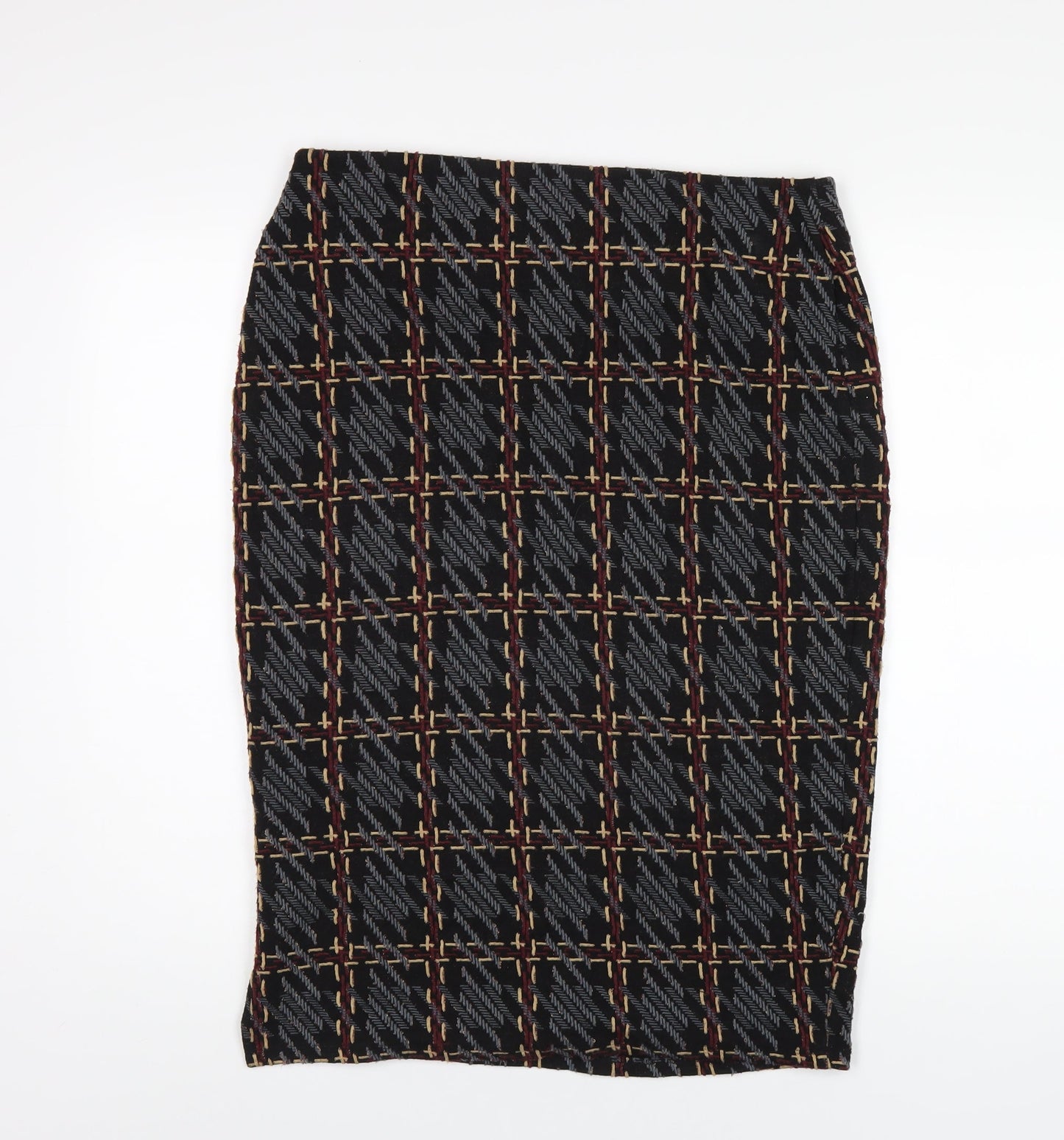 marksand Womens Multicoloured Geometric Polyester Straight & Pencil Skirt Size 14