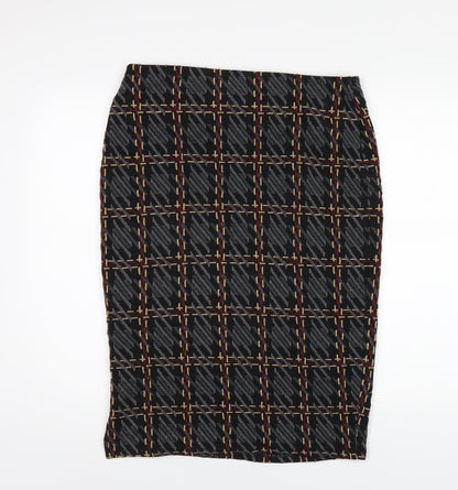 marksand Womens Multicoloured Geometric Polyester Straight & Pencil Skirt Size 14