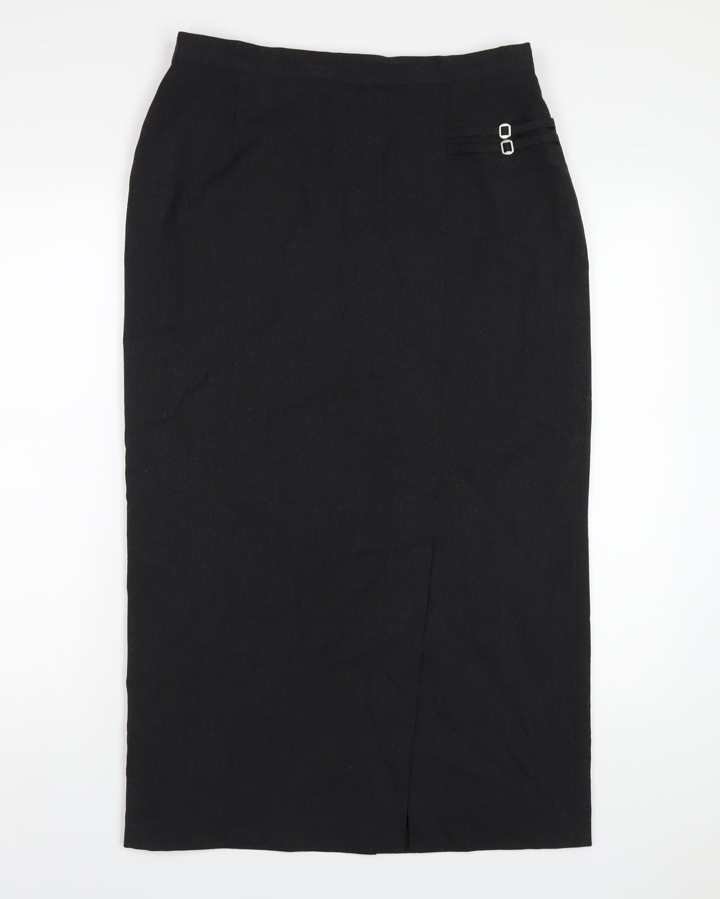 Fisser Womens Grey Polyester Straight & Pencil Skirt Size 14 Zip