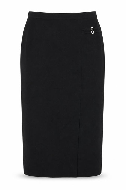 Fisser Womens Grey Polyester Straight & Pencil Skirt Size 14 Zip