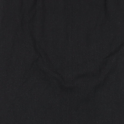 Fisser Womens Grey Polyester Straight & Pencil Skirt Size 14 Zip