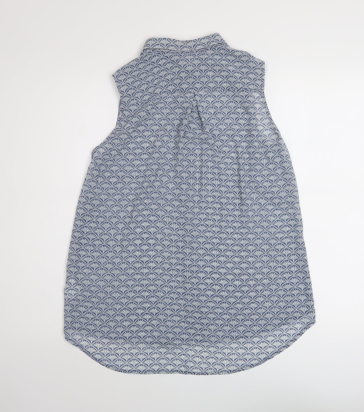 Womens UK Size 8 H&M Blue Basic Blouse