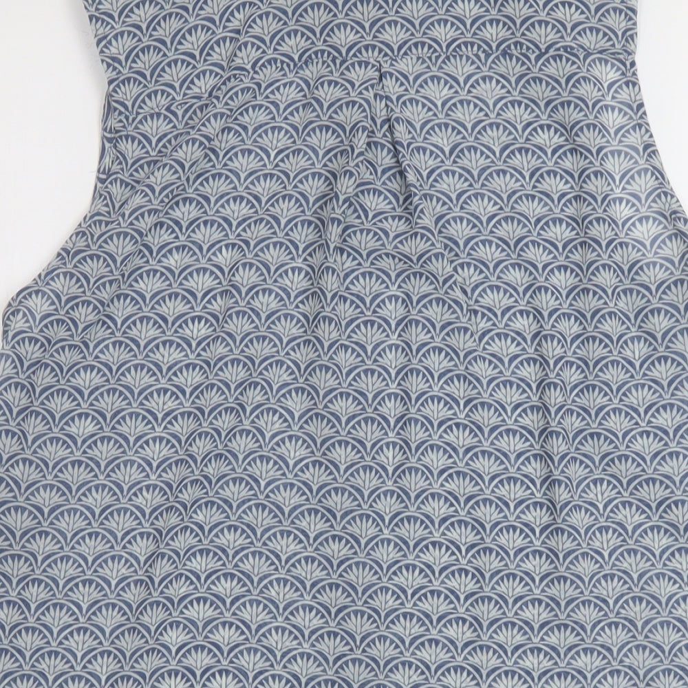 Womens UK Size 8 H&M Blue Basic Blouse