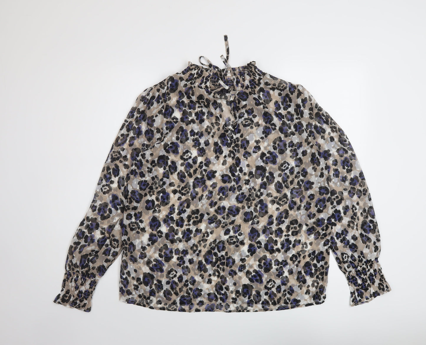 Womens UK Size 10 Marks and Spencer Multicoloured Basic Blouse