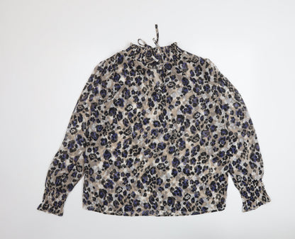 Womens UK Size 10 Marks and Spencer Multicoloured Basic Blouse
