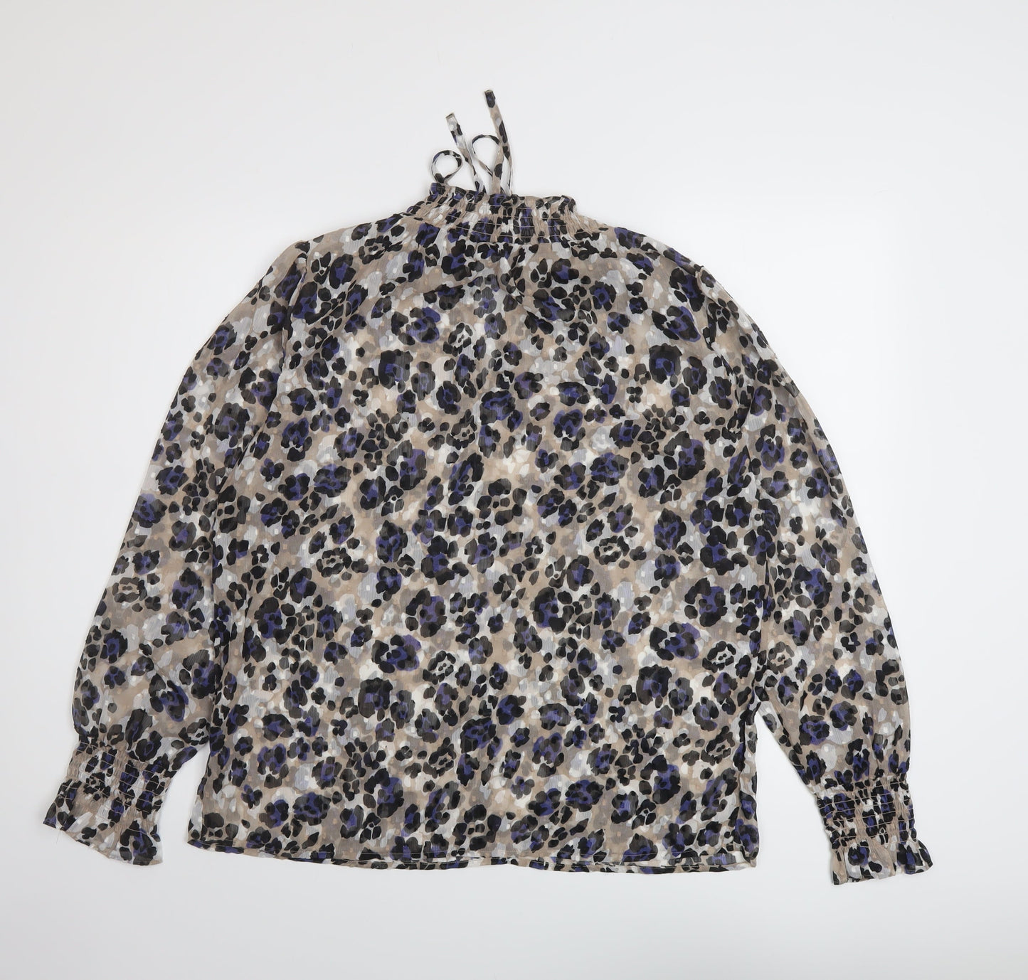Womens UK Size 10 Marks and Spencer Multicoloured Basic Blouse