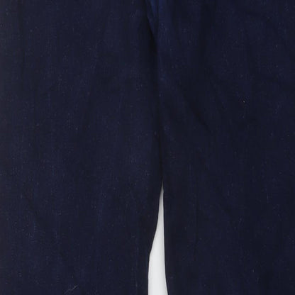 Dont think twice Womens Blue Cotton Straight Jeans Size 32 in L29 in Regular Button
