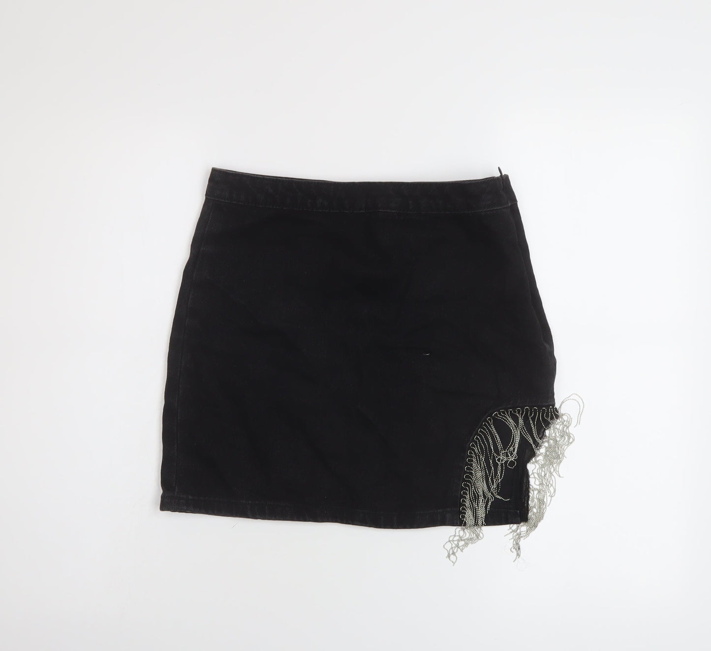 Womens UK Size 8 Denim & Co. Mini Denim Skirt