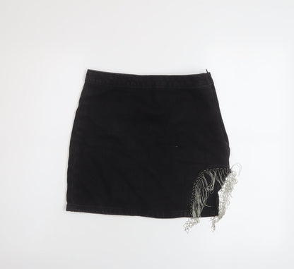 Womens UK Size 8 Denim & Co. Mini Denim Skirt