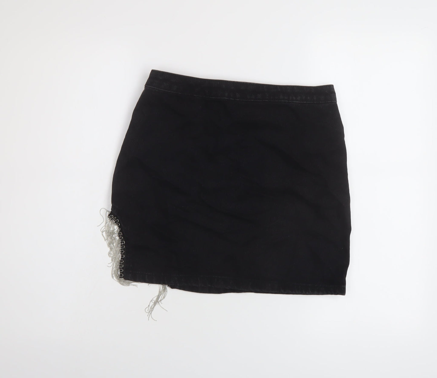 Womens UK Size 8 Denim & Co. Mini Denim Skirt
