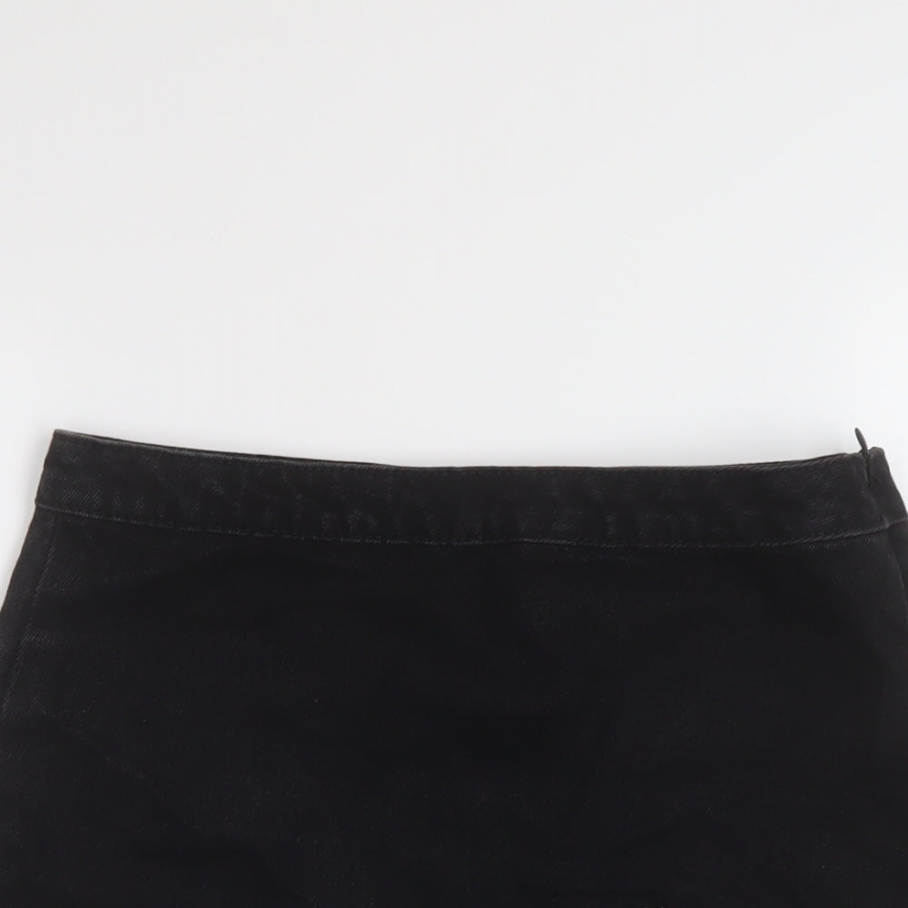 Womens UK Size 8 Denim & Co. Mini Denim Skirt