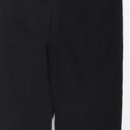 Topshop Womens Black Cotton Skinny Jeans Size 30 in L31 in Regular Button