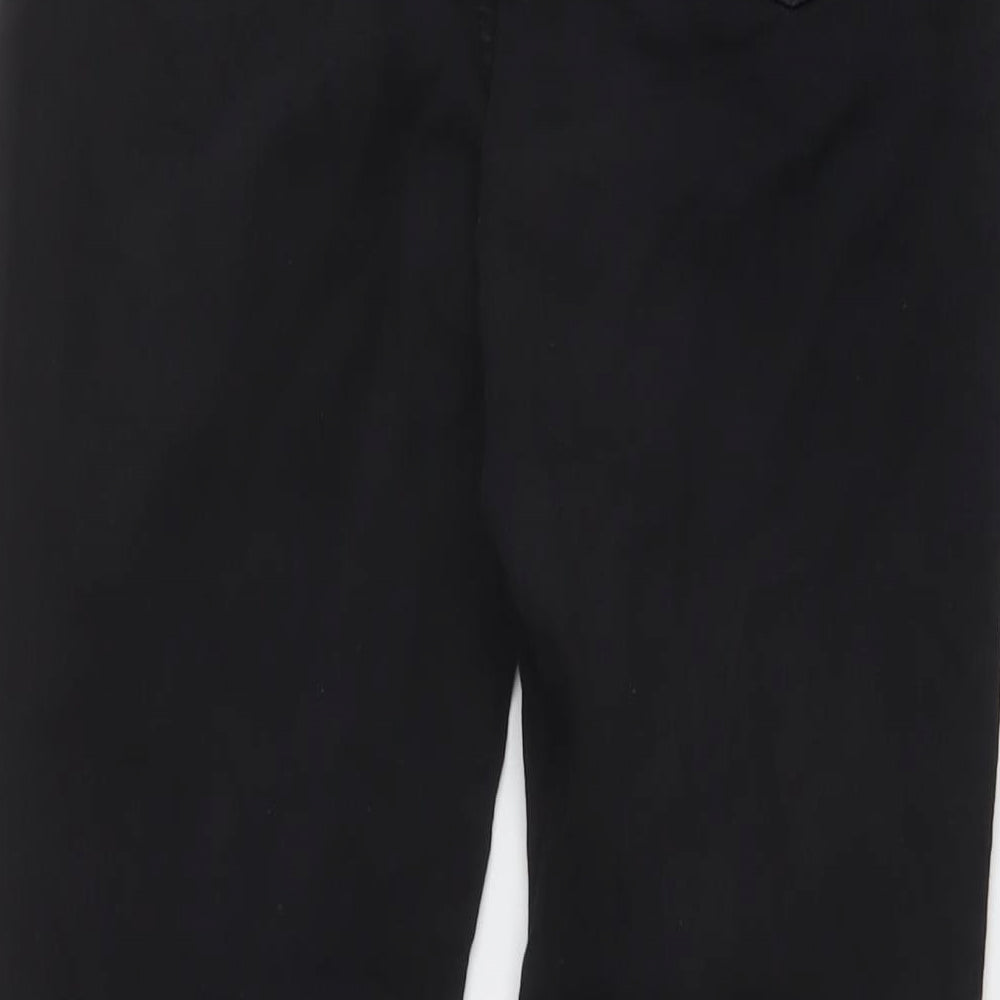 Topshop Womens Black Cotton Skinny Jeans Size 30 in L31 in Regular Button