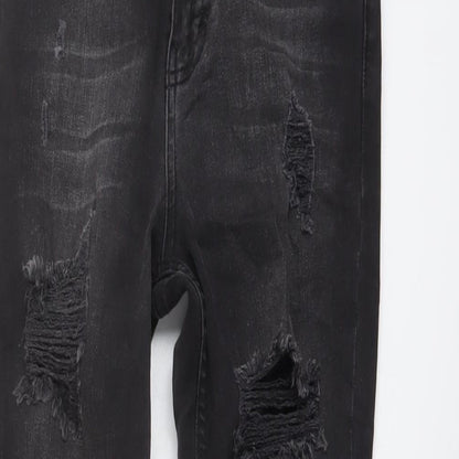 Hera Womens Grey Cotton Skinny Jeans Size 28 in L28 in Regular Button