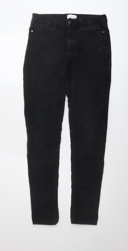 Womens UK Size 10 Warehouse Regular Fit Skinny Black Jeans