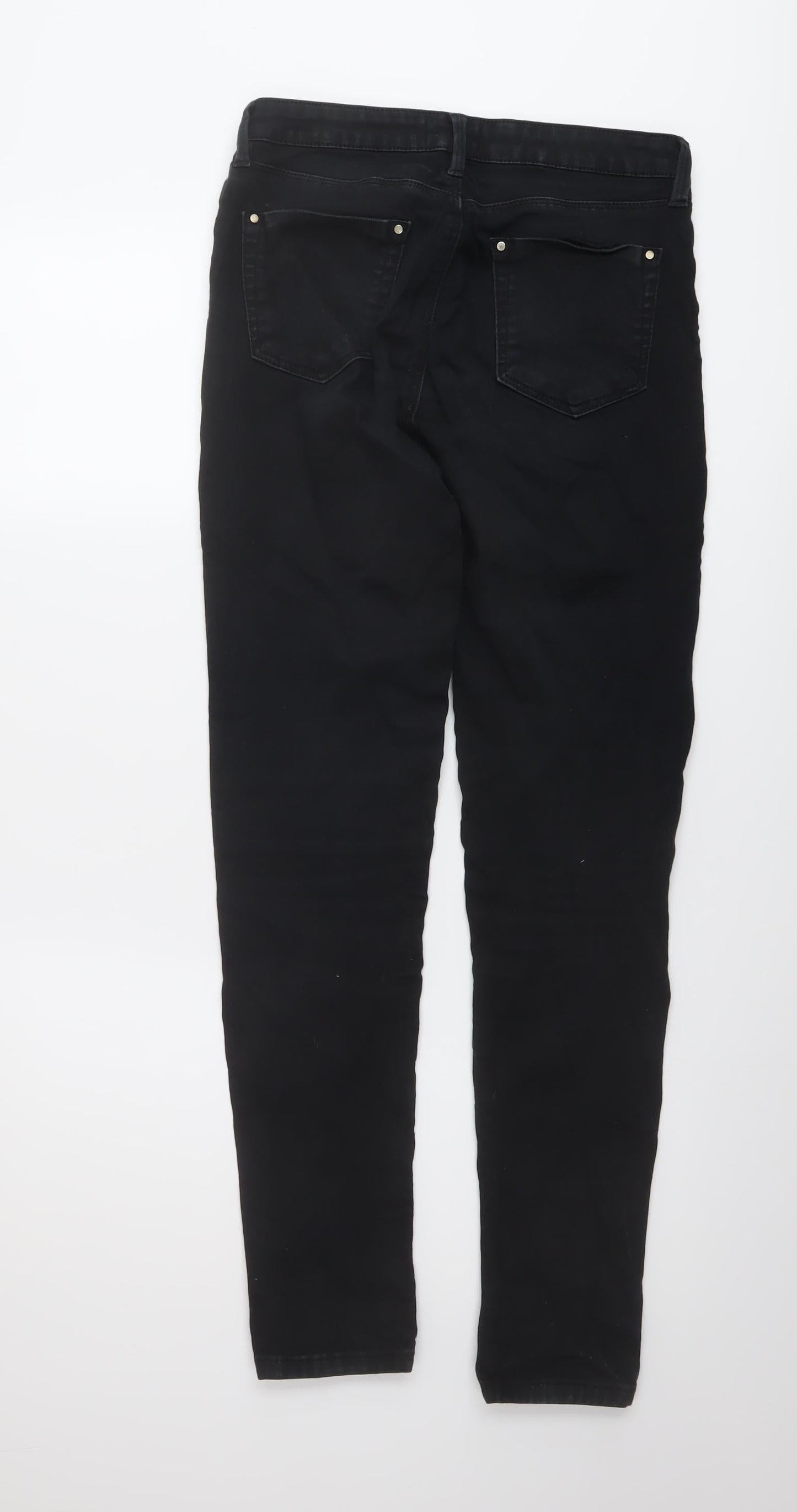Womens UK Size 10 Warehouse Regular Fit Skinny Black Jeans