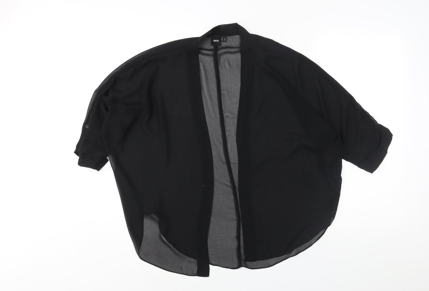 Womens UK Size 8 ASOS Black Kimono Blouse