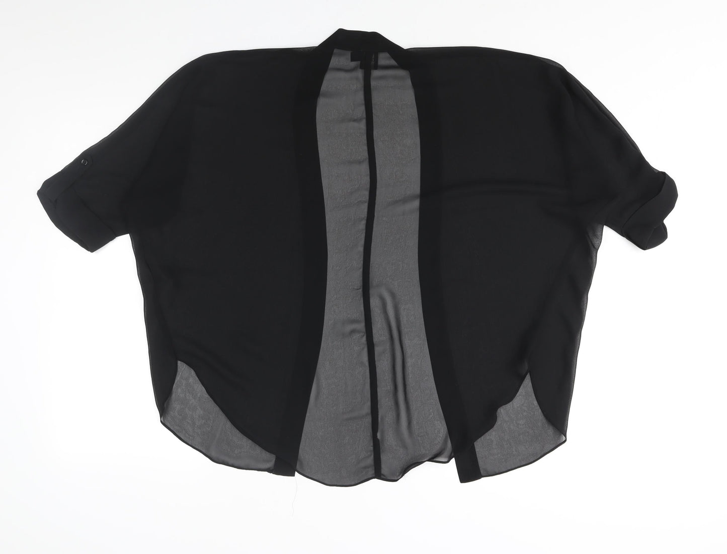 Womens UK Size 8 ASOS Black Kimono Blouse