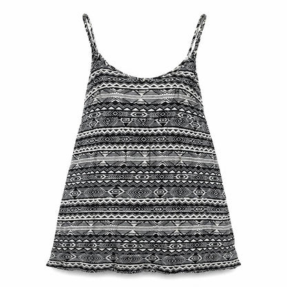 Divided by H&M Womens Black Geometric Polyester A-Line Size 12 Scoop Neck Pullover