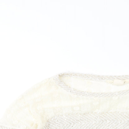 Womens UK Size XS Staring at Stars Ivory Pullover Jumper