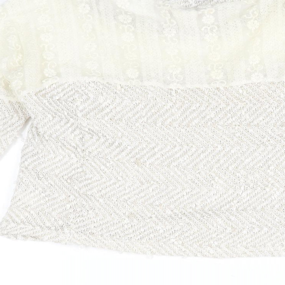Womens UK Size XS Staring at Stars Ivory Pullover Jumper