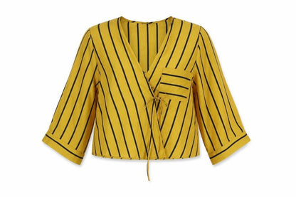 Womens UK Size 8 Topshop Gold Basic Blouse