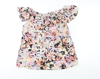 Womens UK Size 18 Classic Multicoloured Basic Blouse