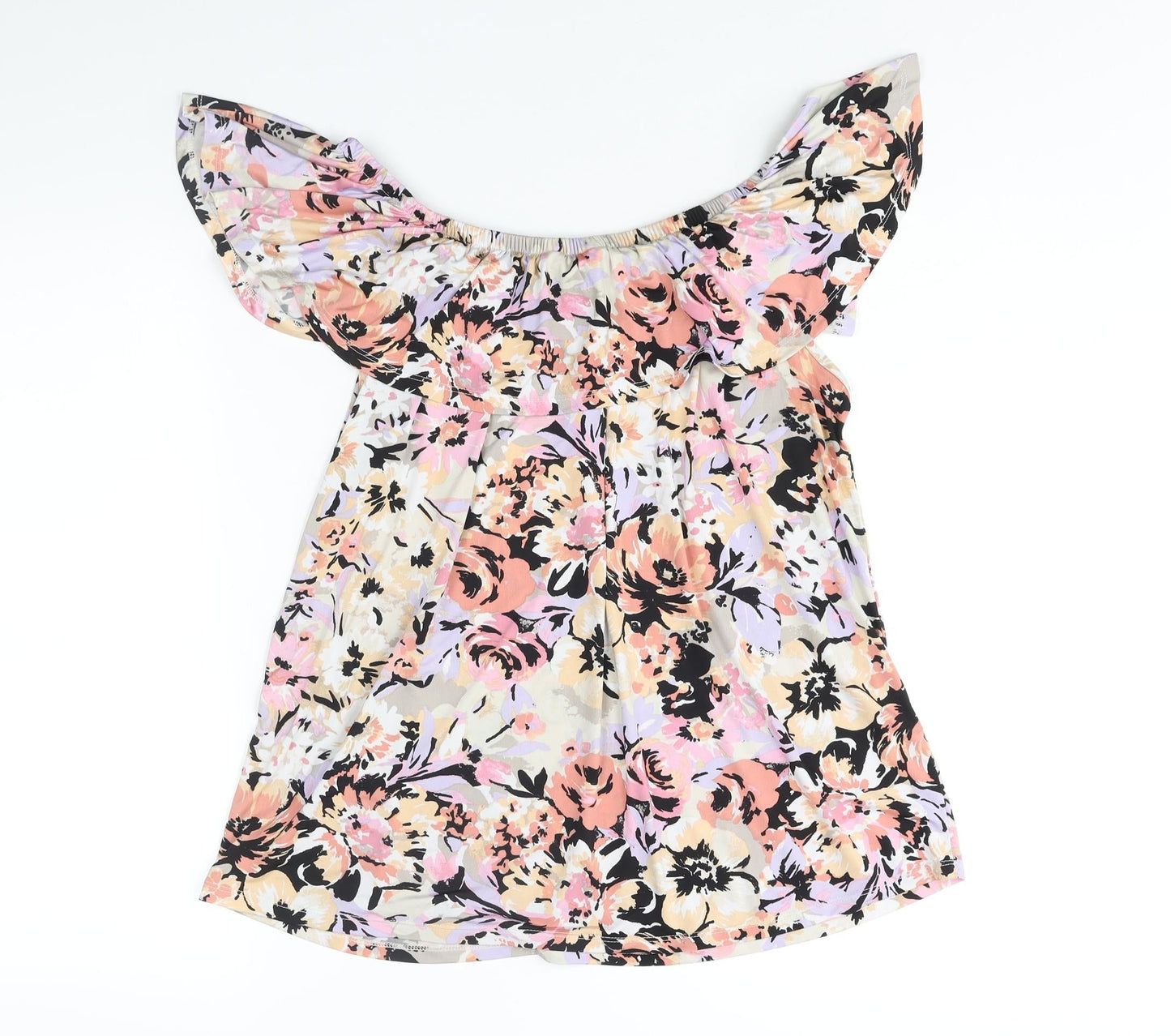 Womens UK Size 18 Classic Multicoloured Basic Blouse