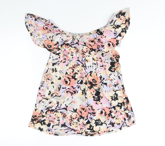 Womens UK Size 18 Classic Multicoloured Basic Blouse