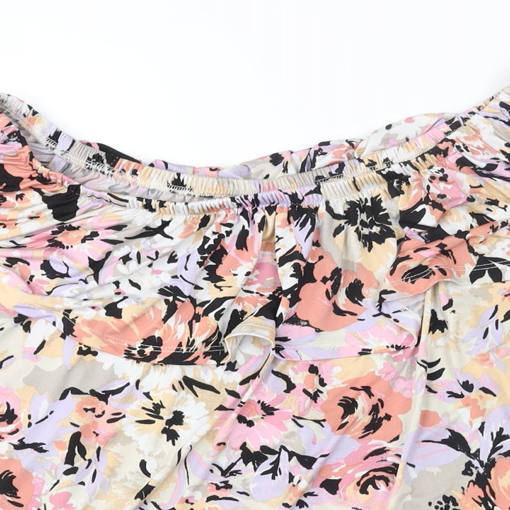 Womens UK Size 18 Classic Multicoloured Basic Blouse