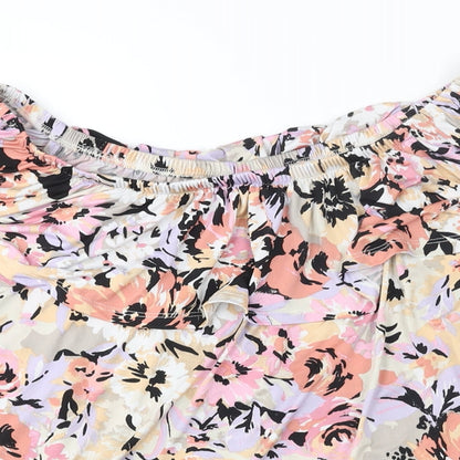 Womens UK Size 18 Classic Multicoloured Basic Blouse