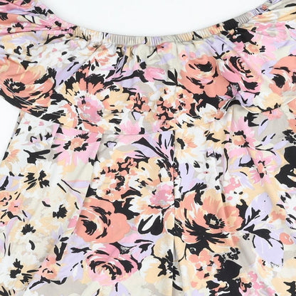 Womens UK Size 18 Classic Multicoloured Basic Blouse