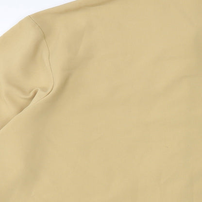 Womens UK Size 14 First Avenue Yellow Basic Button-Up