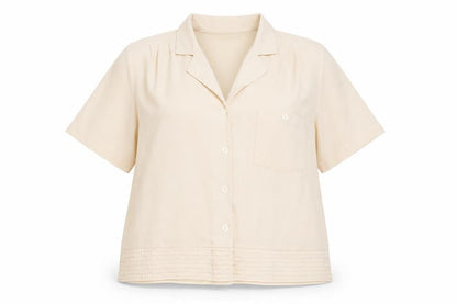 Womens UK Size 14 House of Fraser Beige Basic Button-Up
