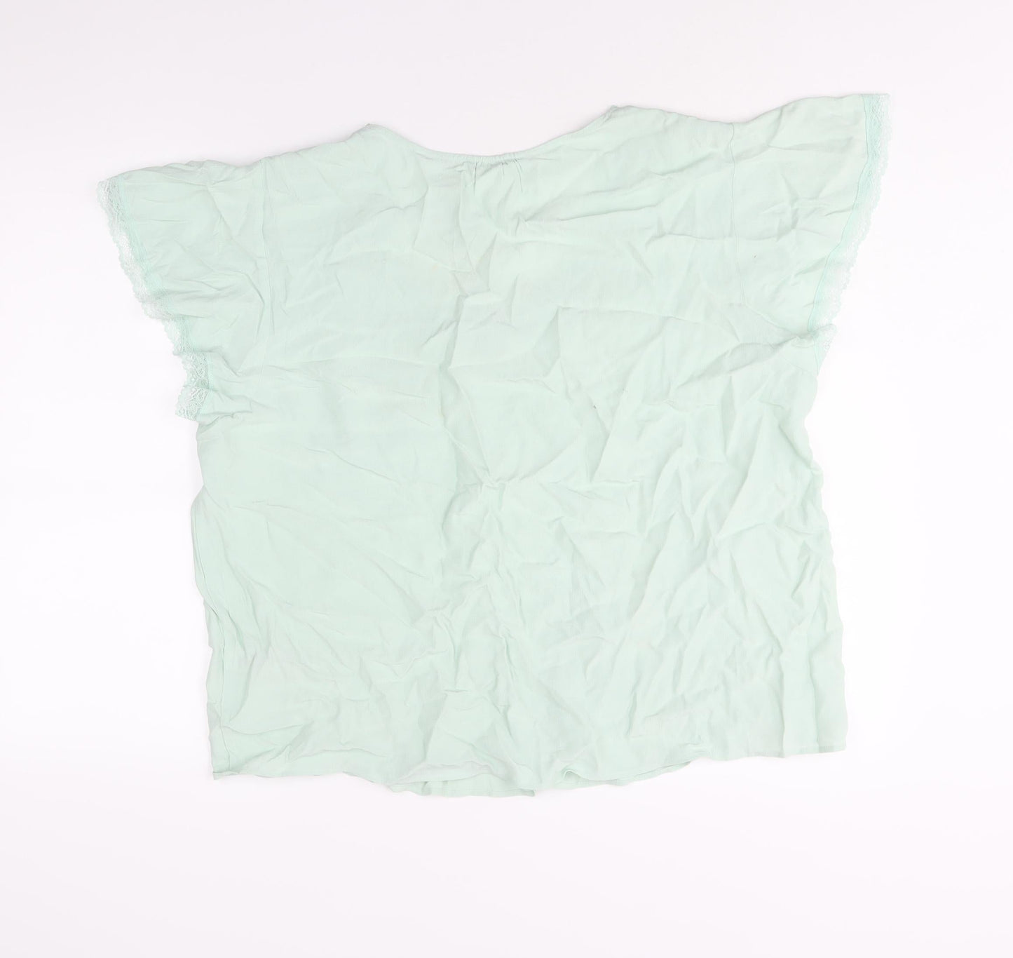 Womens UK Size 16 Marks and Spencer Green Basic Blouse