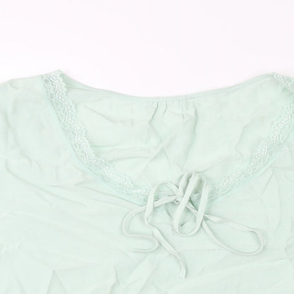 Womens UK Size 16 Marks and Spencer Green Basic Blouse