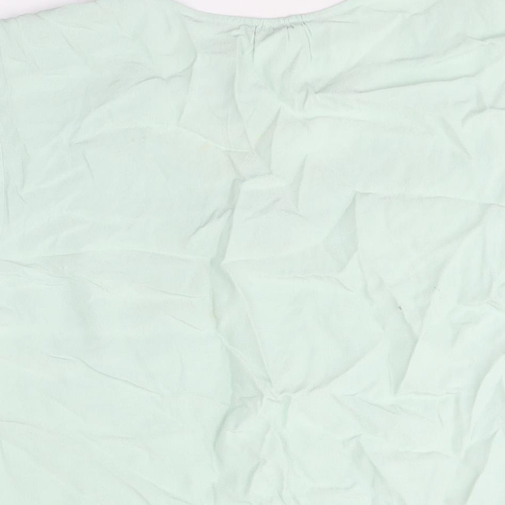 Womens UK Size 16 Marks and Spencer Green Basic Blouse