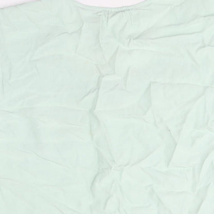 Womens UK Size 16 Marks and Spencer Green Basic Blouse