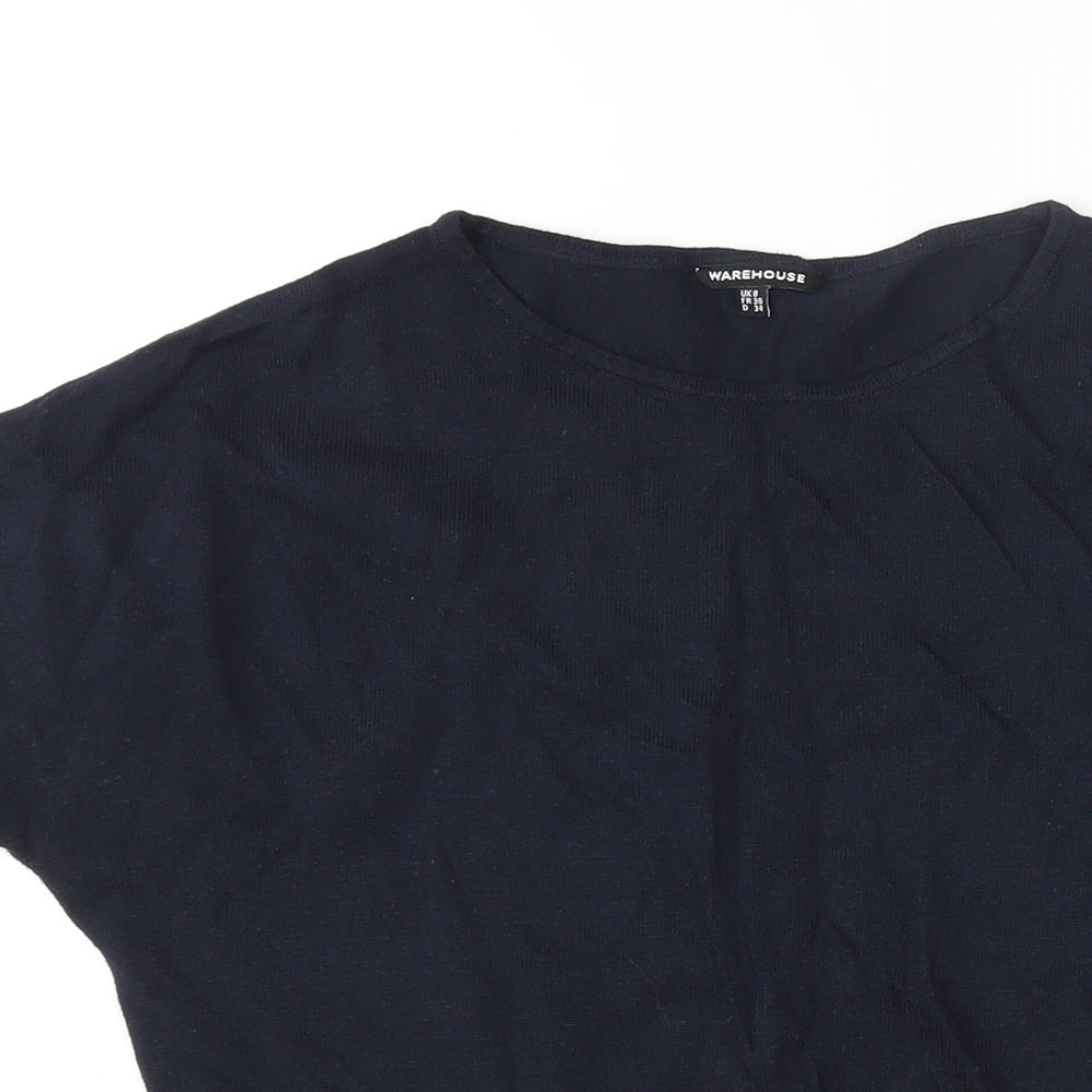Womens UK Size 8 Warehouse Blue Pullover Jumper