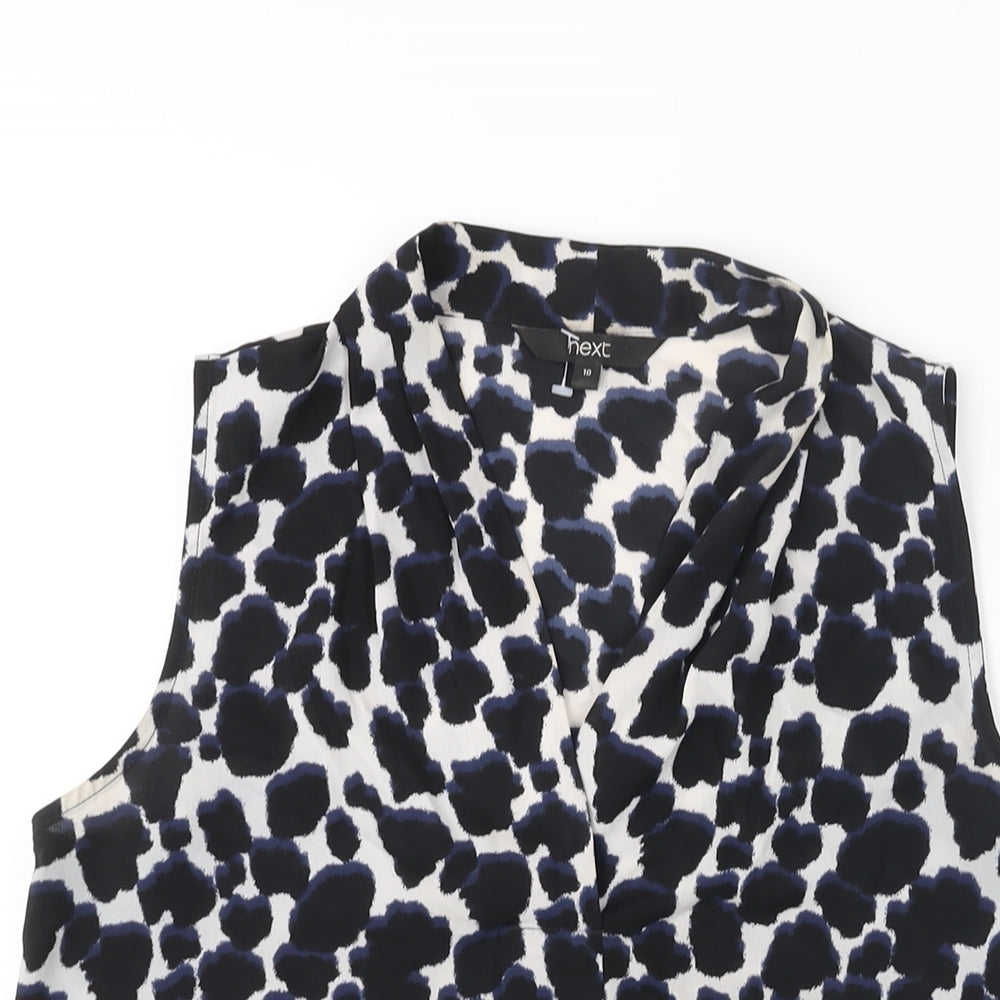 Womens UK Size 10 NEXT Black Camisole Blouse