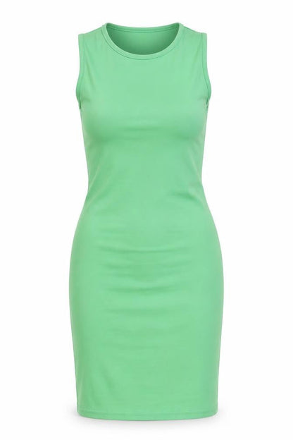 PRETTYLITTLETHING Womens Green Polyester Bodycon Size 6 Round Neck Pullover - Back Cut Out
