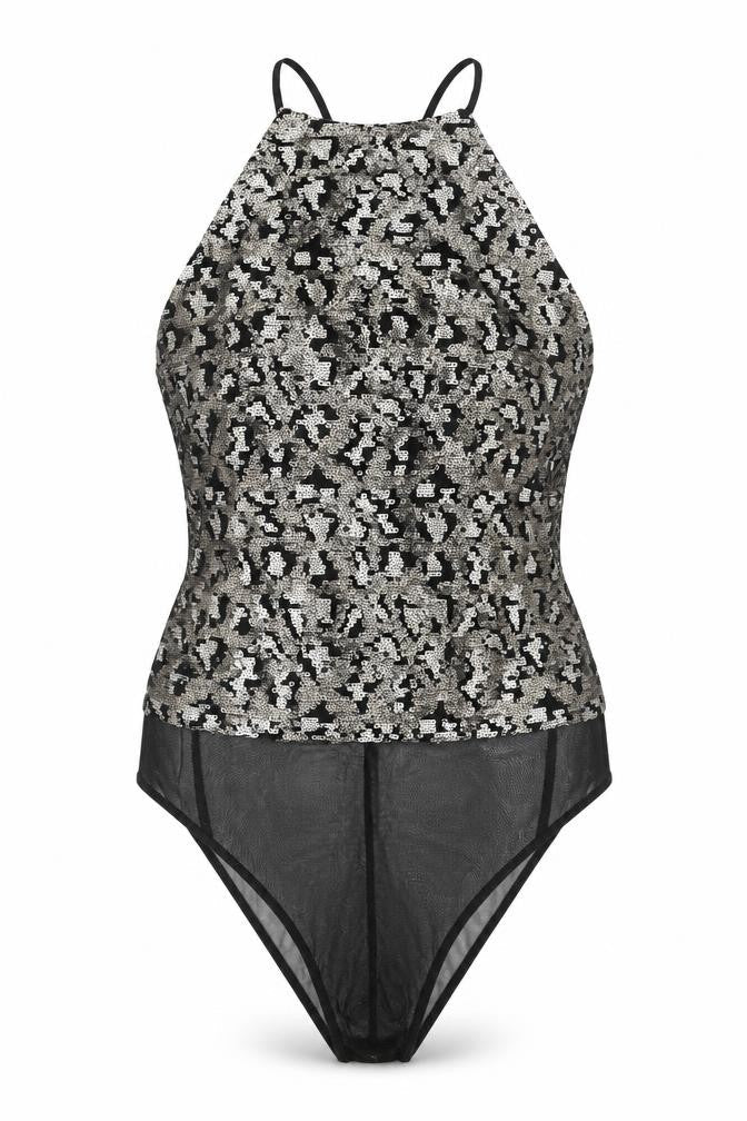 Womens UK Size 8 Topshop One-Piece Gold Bodysuit