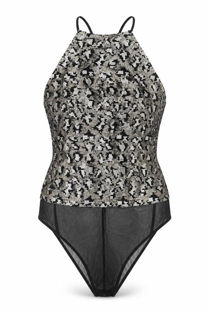Womens UK Size 8 Topshop One-Piece Gold Bodysuit
