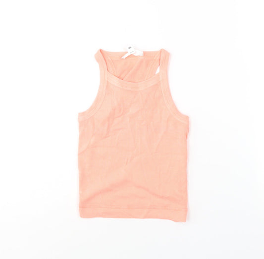 Womens UK Size XS Marks and Spencer Pink Basic Tank