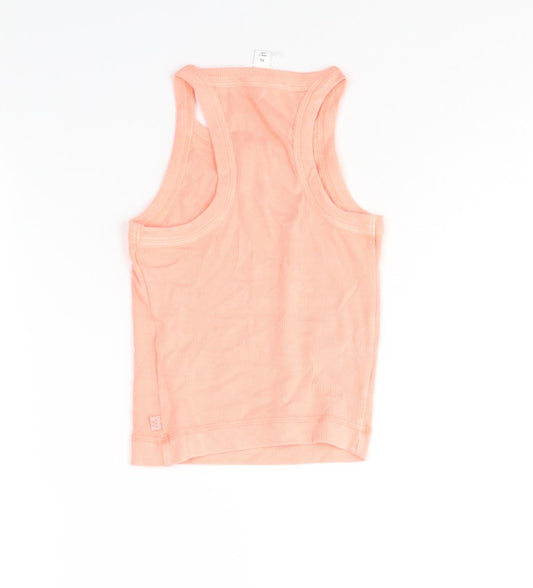 Womens UK Size XS Marks and Spencer Pink Basic Tank