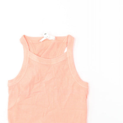 Womens UK Size XS Marks and Spencer Pink Basic Tank
