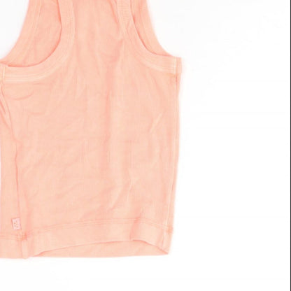 Womens UK Size XS Marks and Spencer Pink Basic Tank