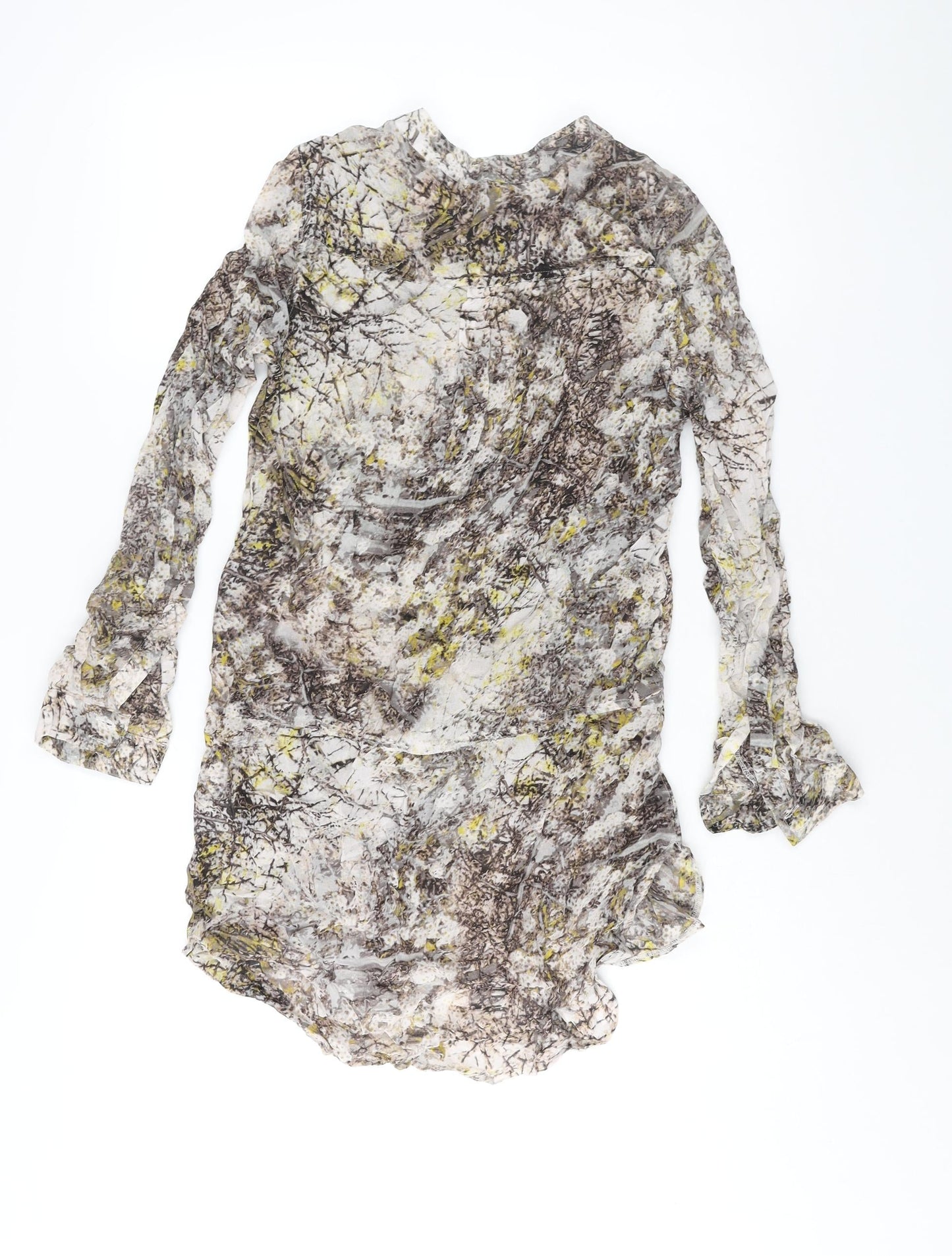 Womens UK Size 10 NEXT Multicoloured Tunic Blouse